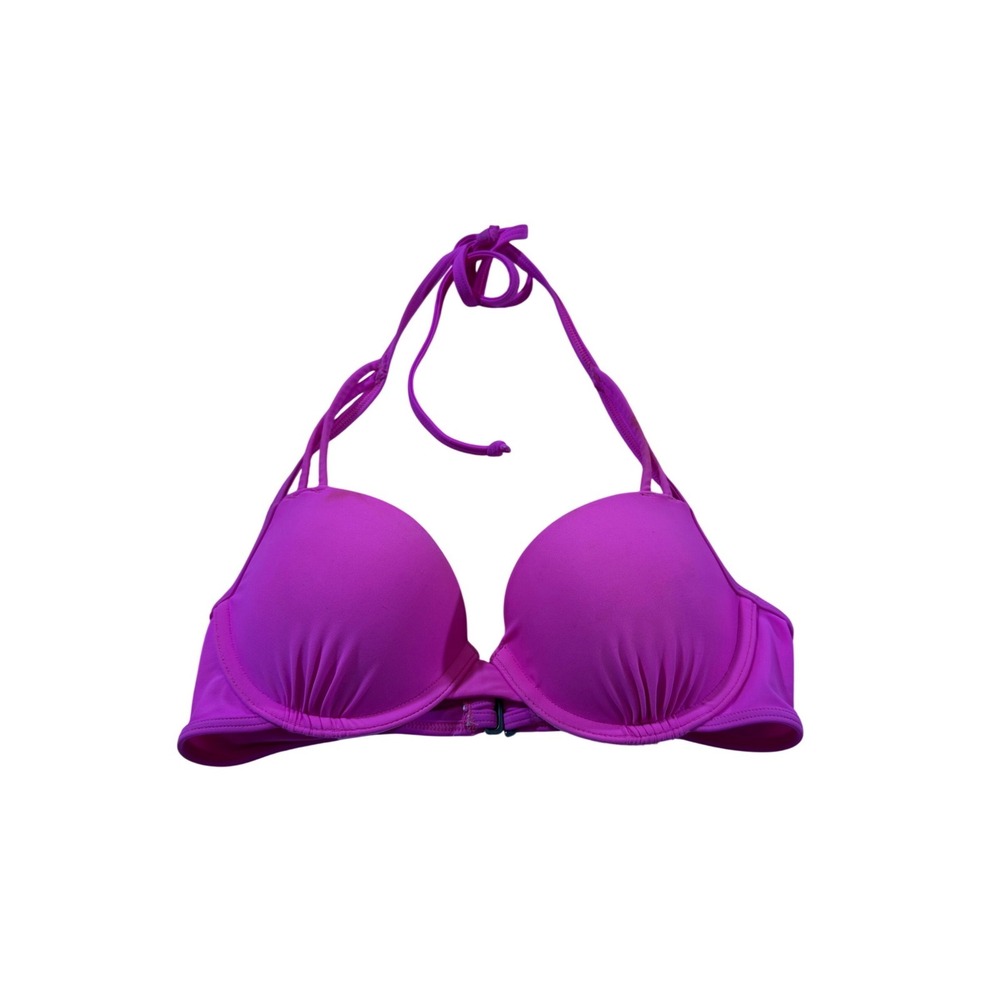 Hollister‎ Push Up Bikini Top Small Pink Halter Swim Beach Vacation Resortwear